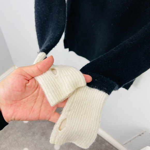 MADEWELL Fremont Pullover Sweater in Black Size XXS - Picture 3 of 7